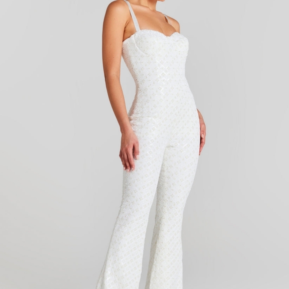 NWT brand new never worn Nadine Merabi Hailey Jumpsuit size small - Picture 3 of 12